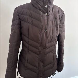 Kenneth Cole Reaction Women's Dark Brown Puffer Jacket